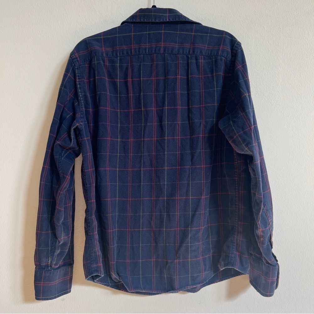 UNTUCKit CAPEZZANA Large Long-Sleeve Plaid Cotton Flannel Shirt - Picture 3 of 3
